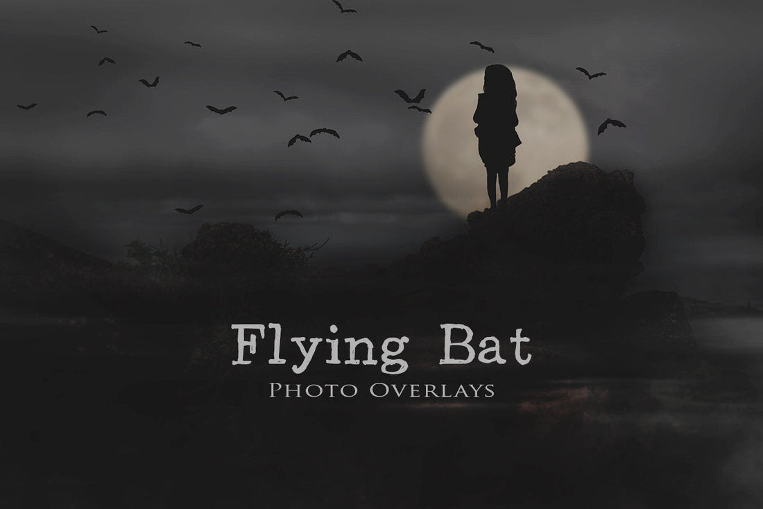 Add Spooky Drama with Bat Overlays for Photography