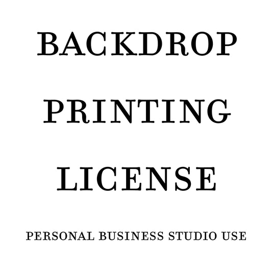 Backdrop Printing License - Personal Studio Use ONLY