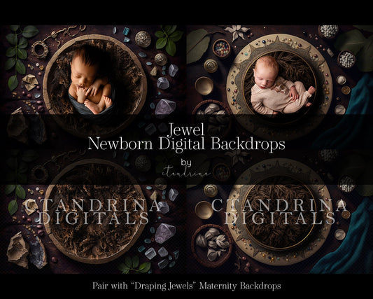 Jewel Newborn Digital Backdrops