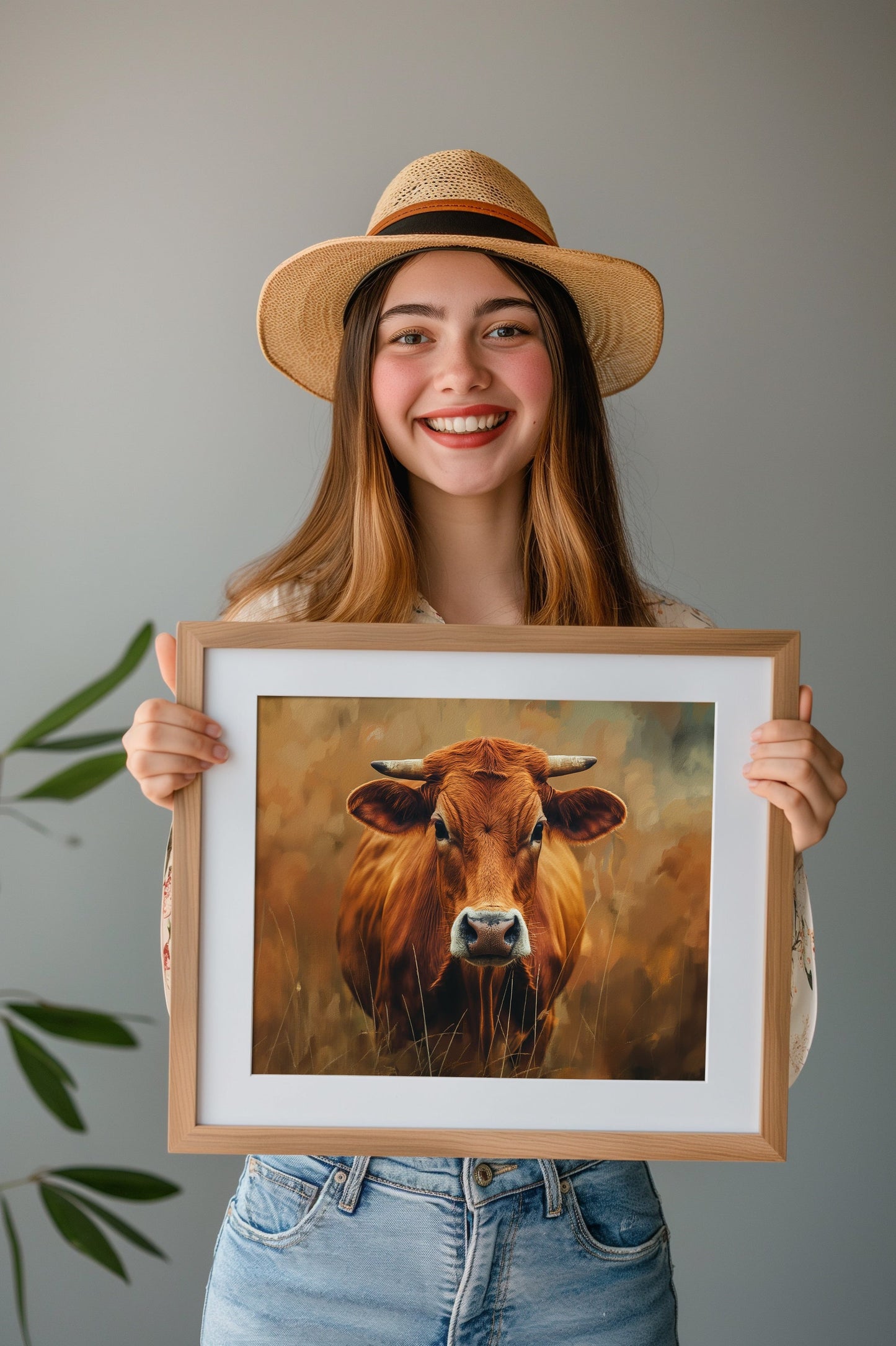 Painted Brown Cow PRINTABLE