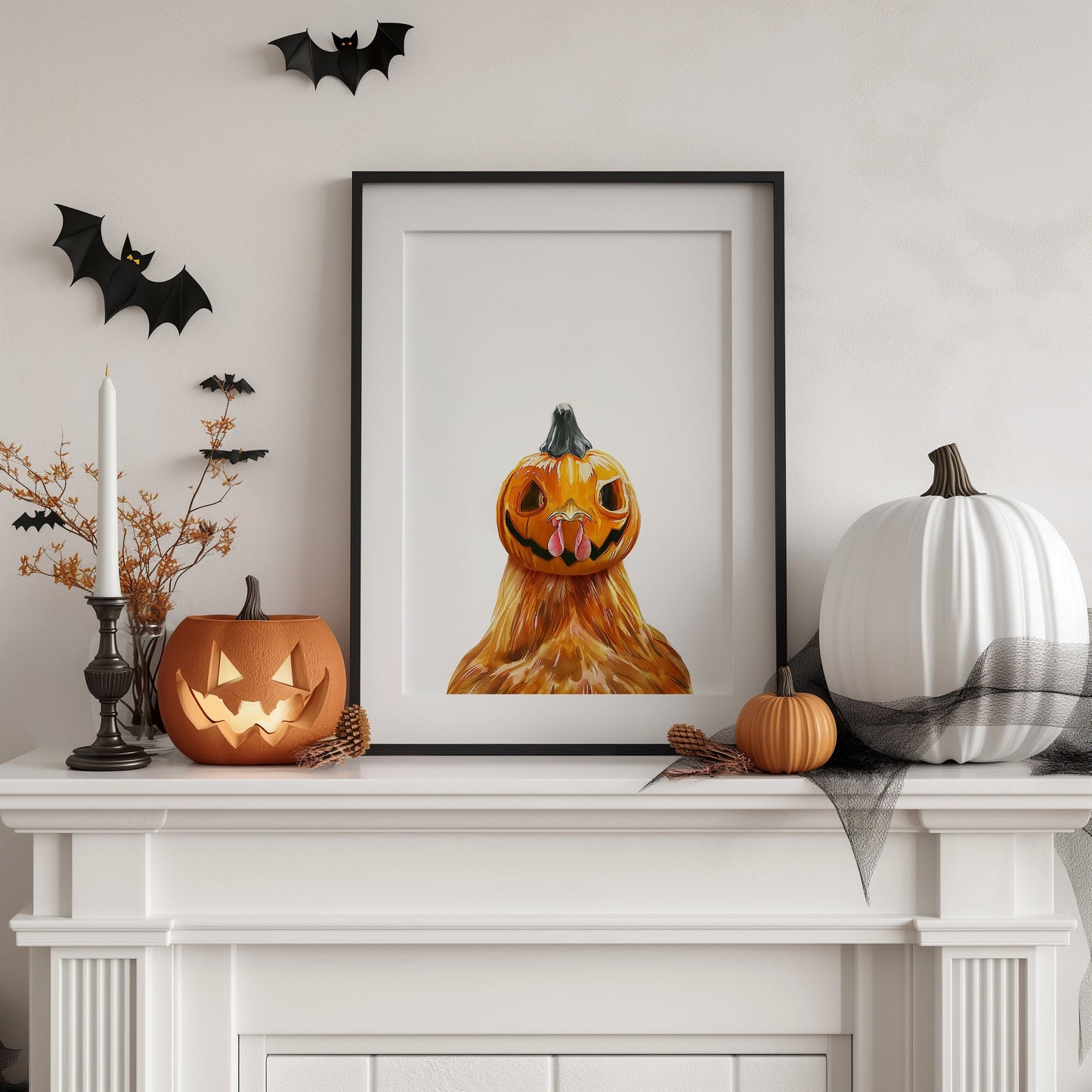 Chicken Pumpkin Head PRINTABLE