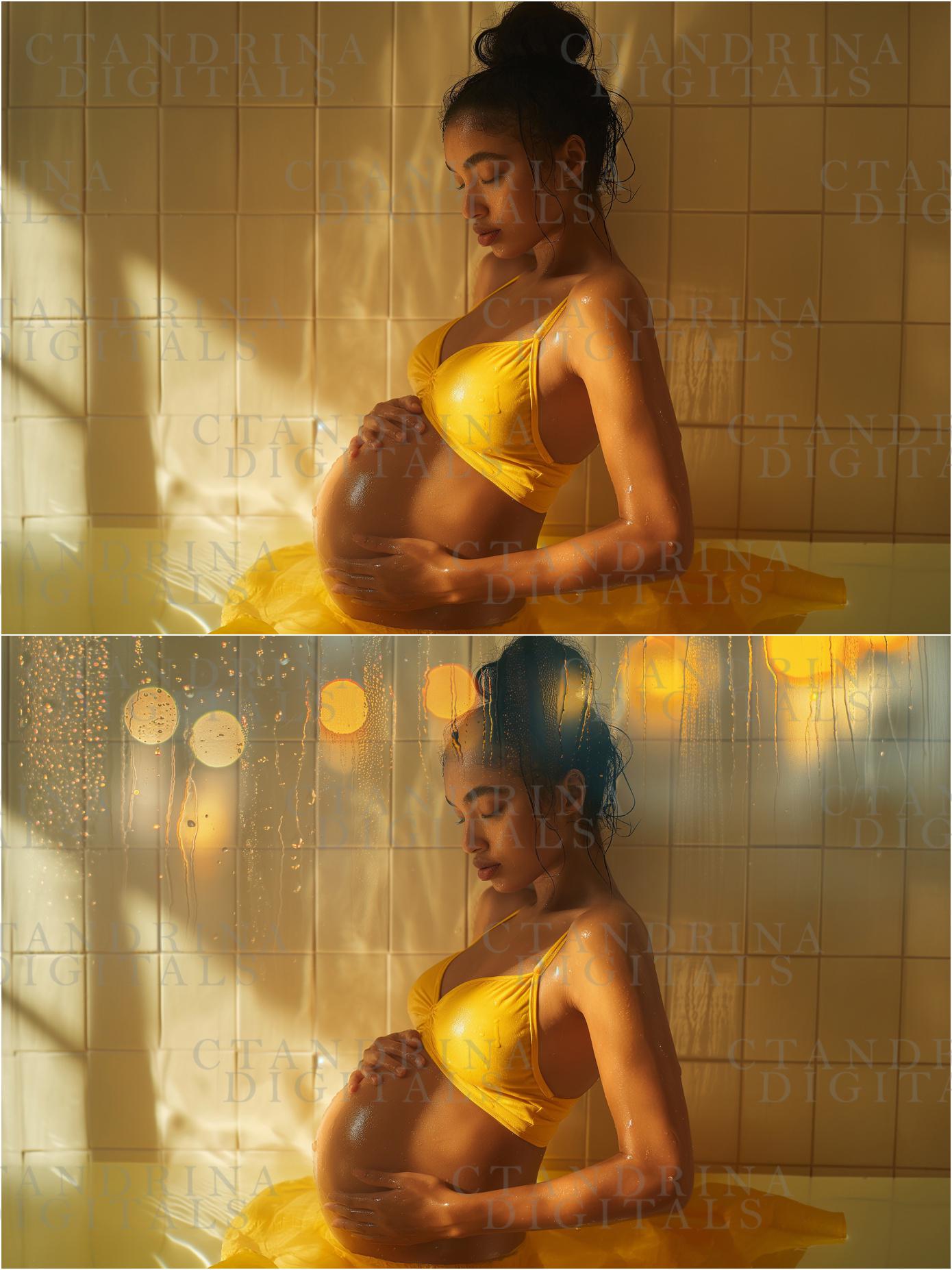 Wet Glass Digital Backdrop Overlays, Steamy Shower Door Backdrop Overlays for Photoshop, Maternity Digital Backdrop Overlays, Water Droplets