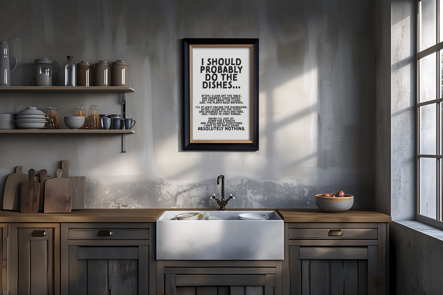 I Should Probably Do The Dishes Rant PRINTABLE