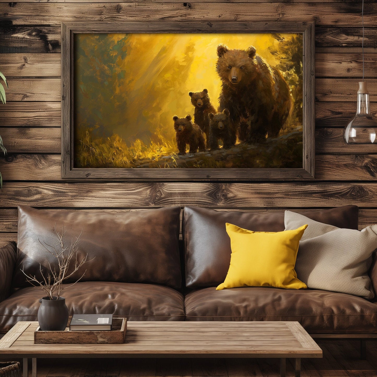 Mama Bear and Her Cubs Painted PRINTABLE