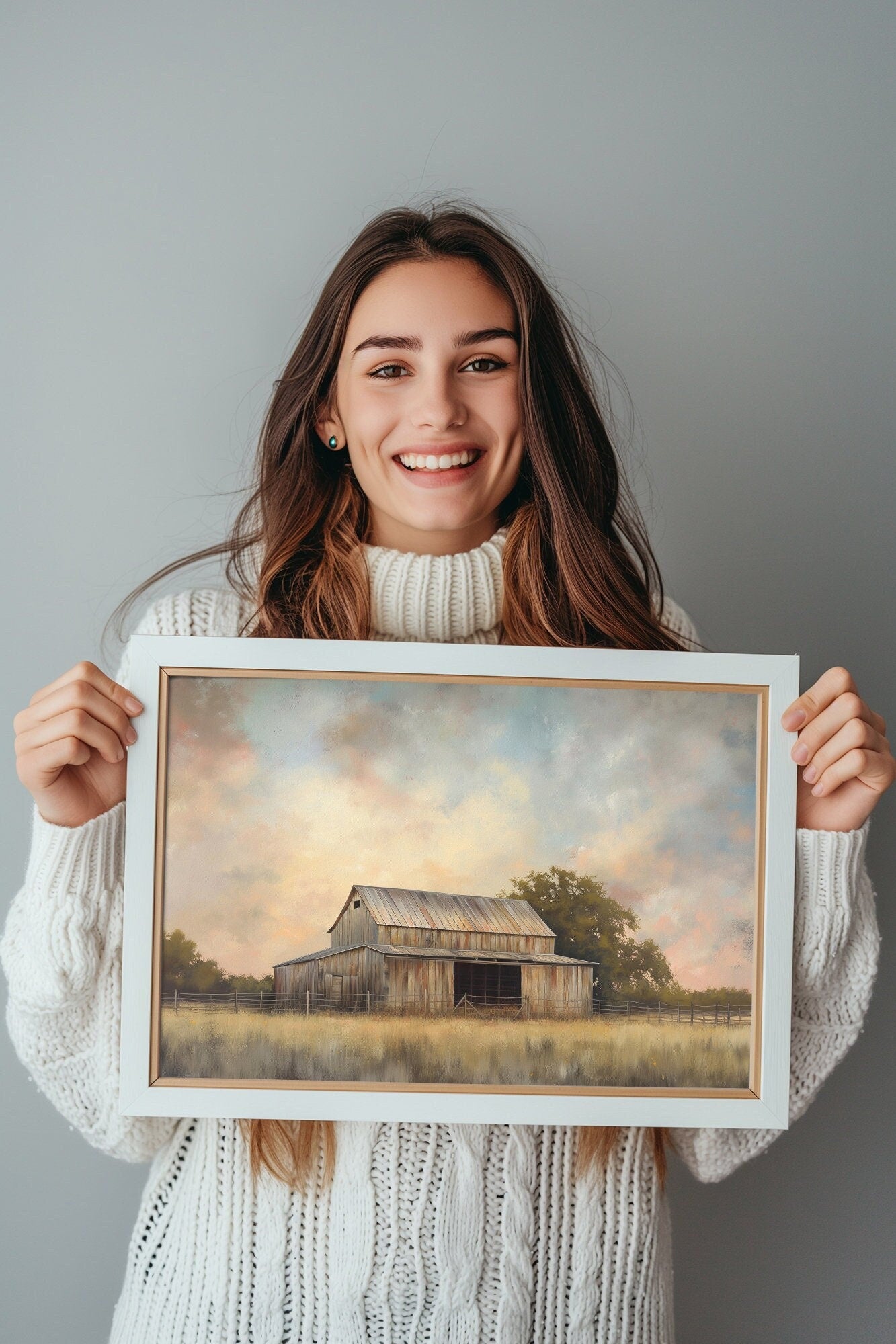 Beautiful Weathered Wood Barn PRINTABLE