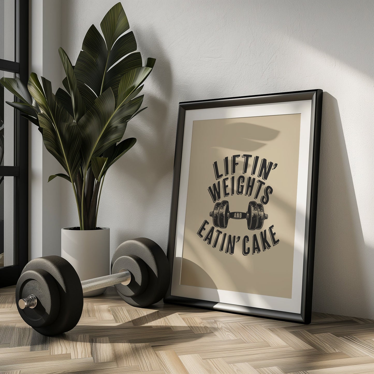 Liftin' Weights and Eatin' Cake PRINTABLE