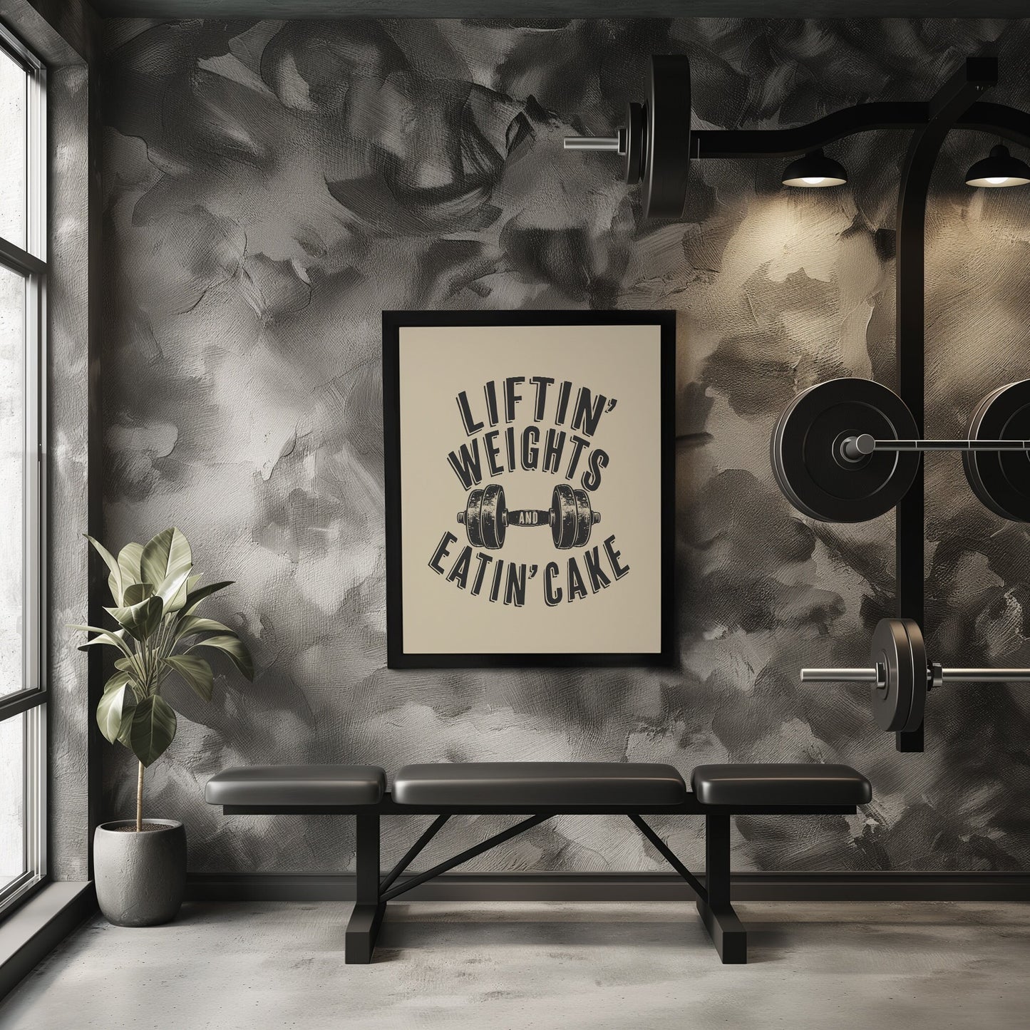 Liftin' Weights and Eatin' Cake PRINTABLE