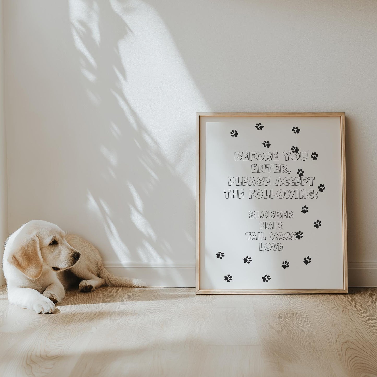 Dog Lover Entry Way PRINTABLE