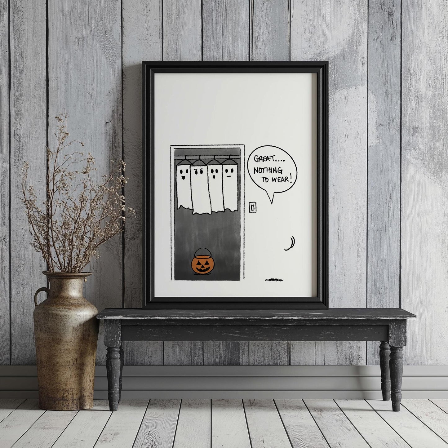 Silly Naked Ghost PRINTABLE