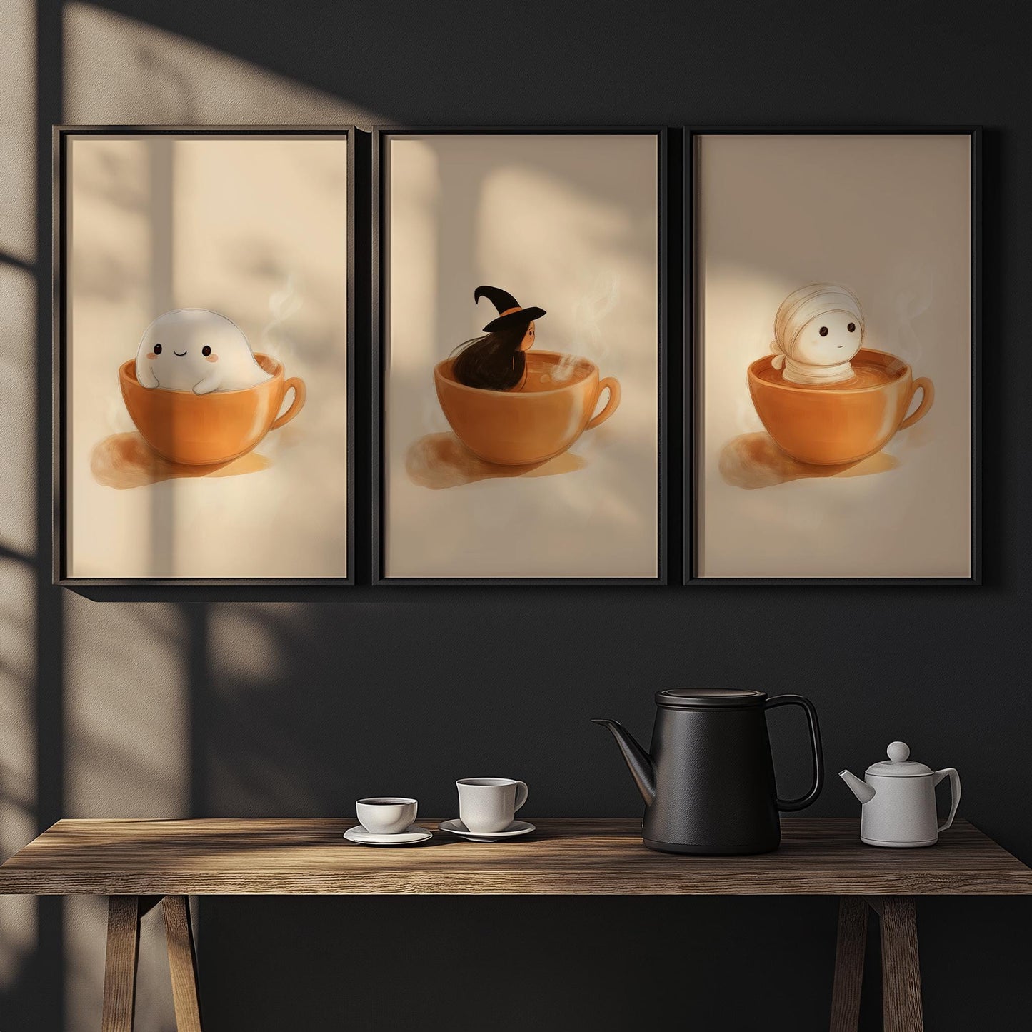 Triptych Halloween Coffee PRINTABLES
