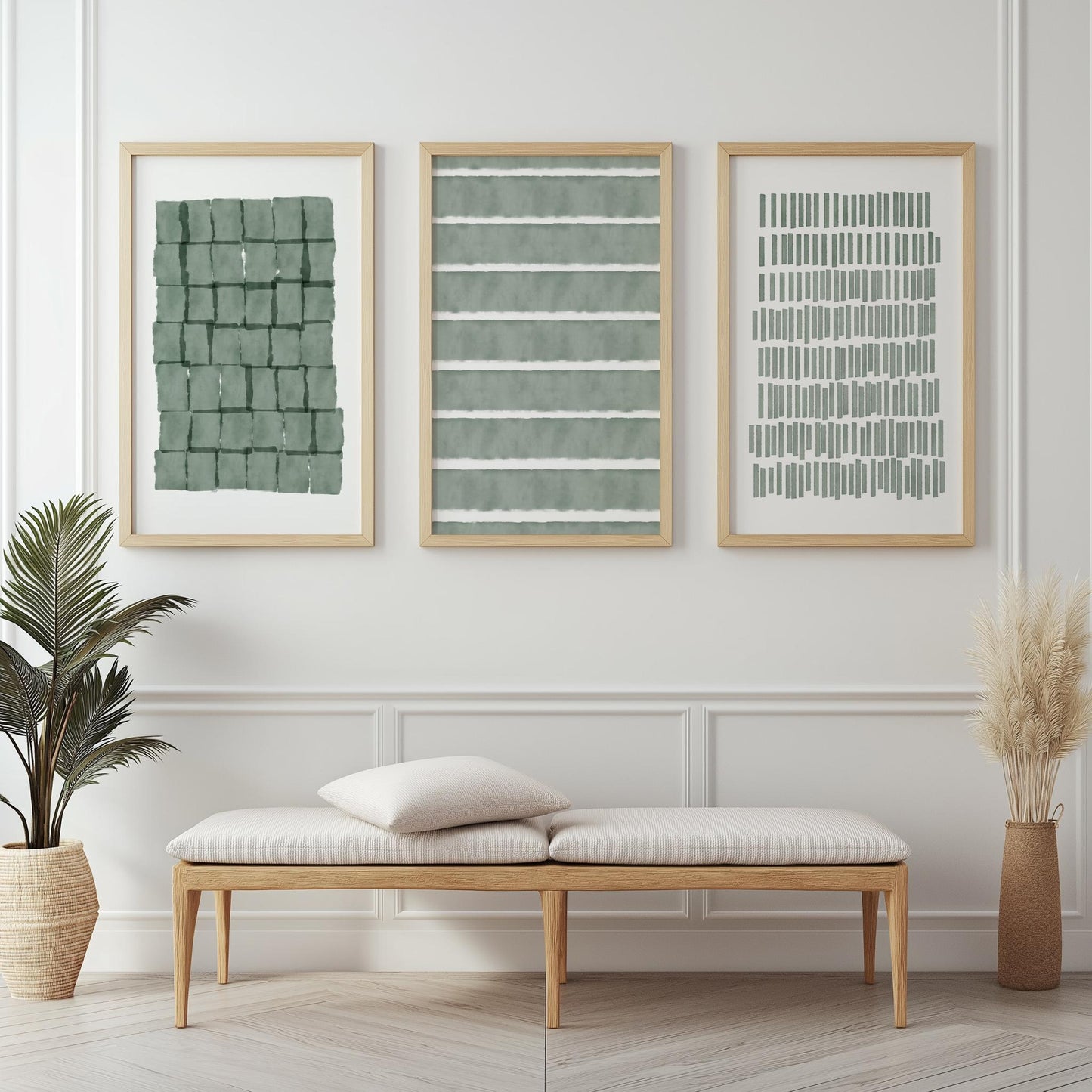 Sage Watercolor Abstract PRINTABLE