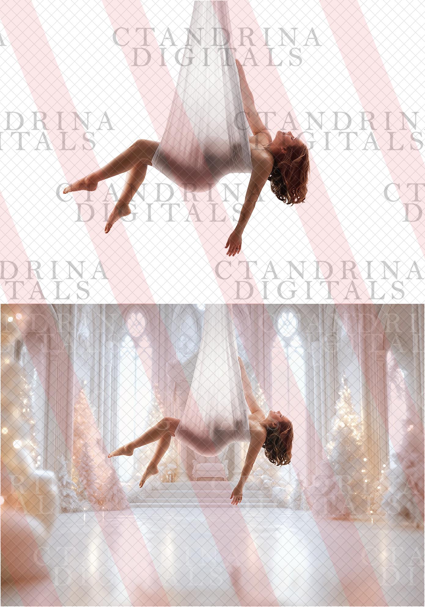 White Christmas Digital Backdrops, White Christmas Rooms Backdrops, White Christmas Skating Rink Digital Backgrounds for Photoshop, Tutorial