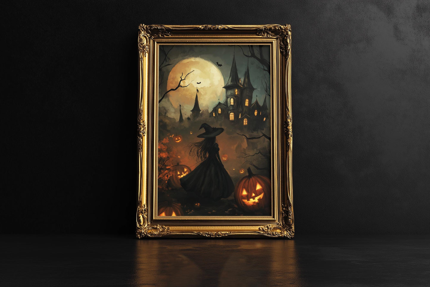 Fall Witch and Haunted House PRINTABLE