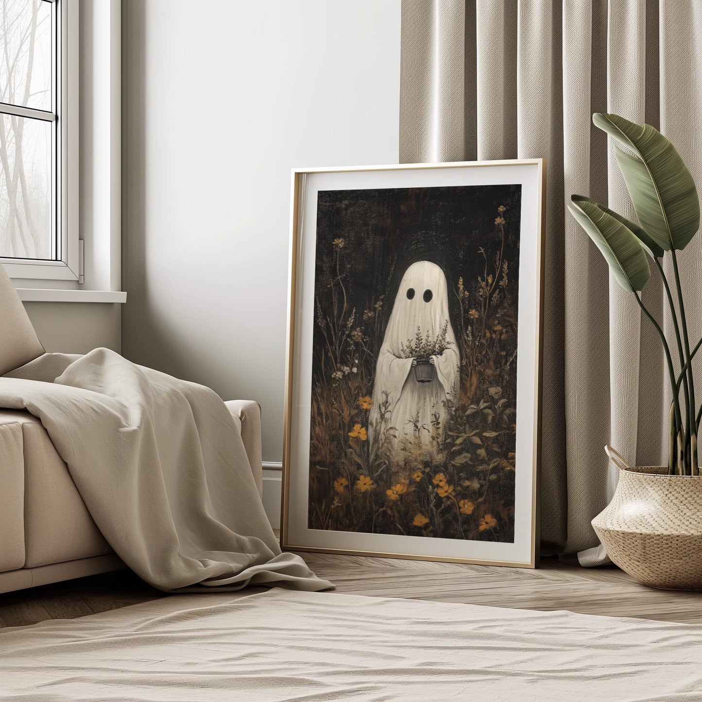 Fall Ghost in the Garden PRINTABLE