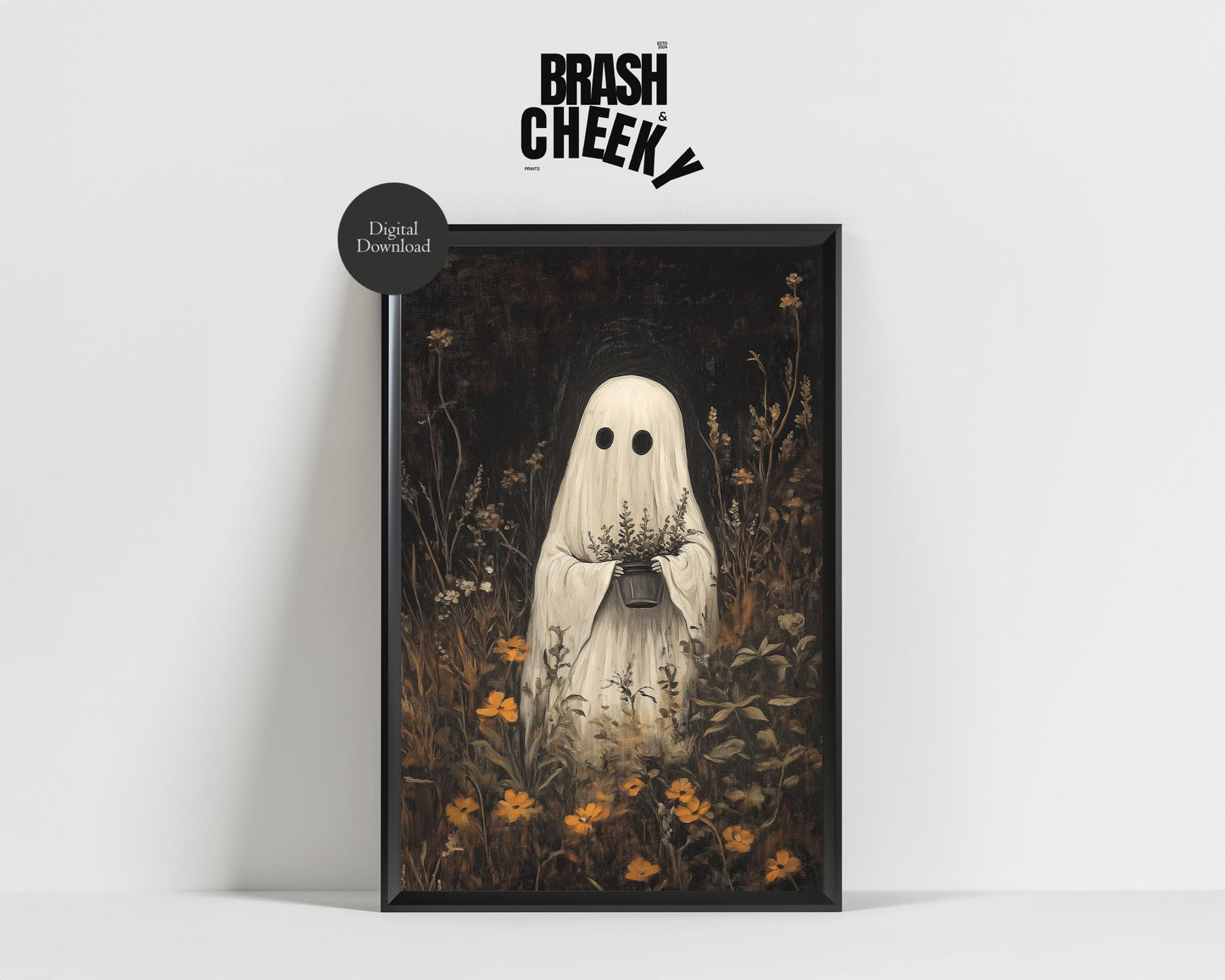 Fall Ghost in the Garden PRINTABLE