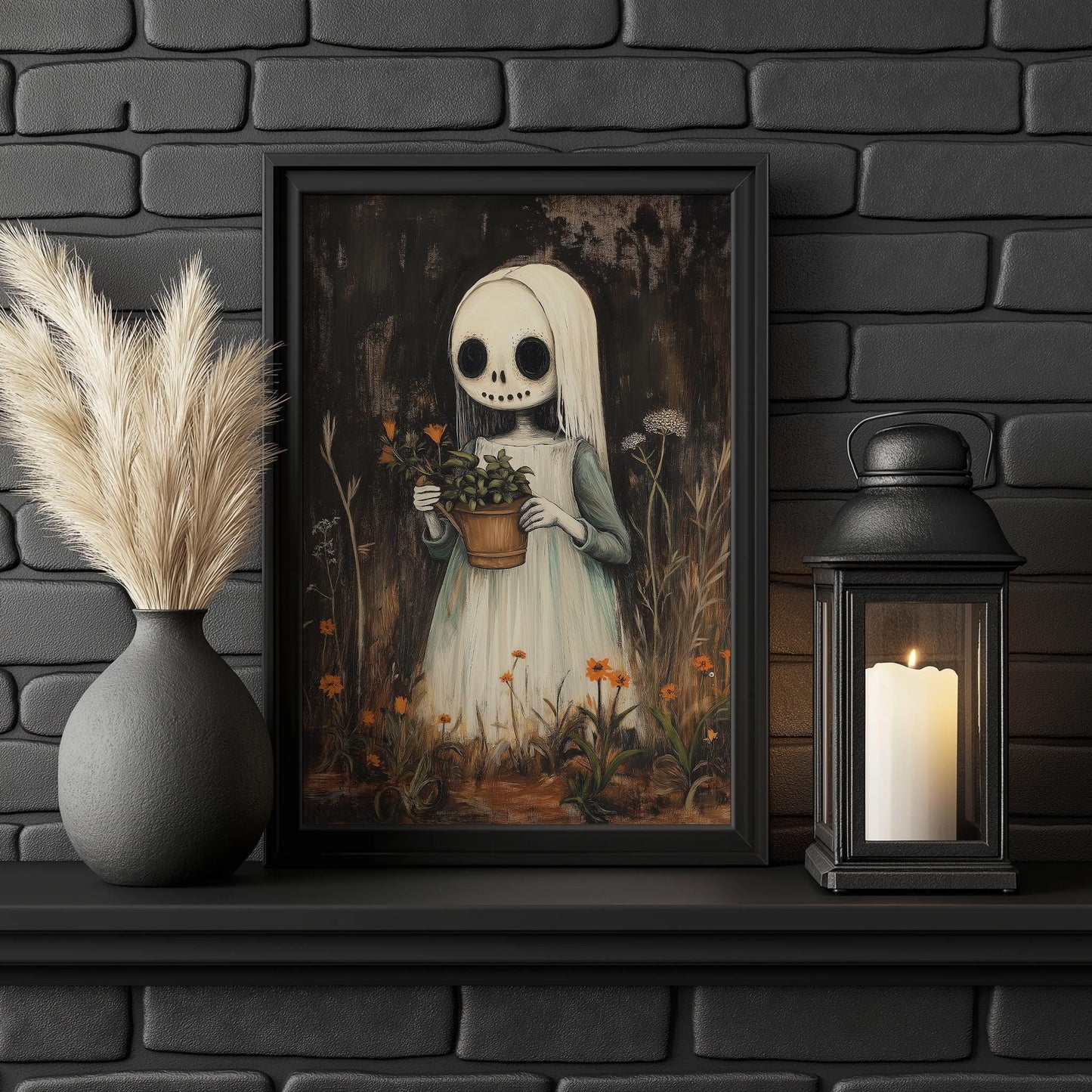 Fall Zombie in the Garden PRINTABLE