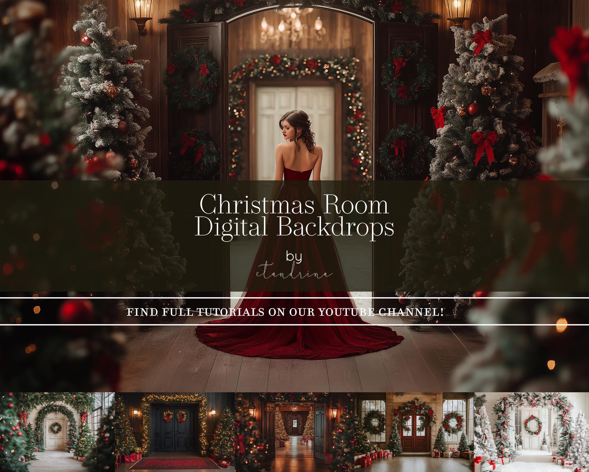 2024 Christmas Room Digital Backdrops – CTandRinaDigitals