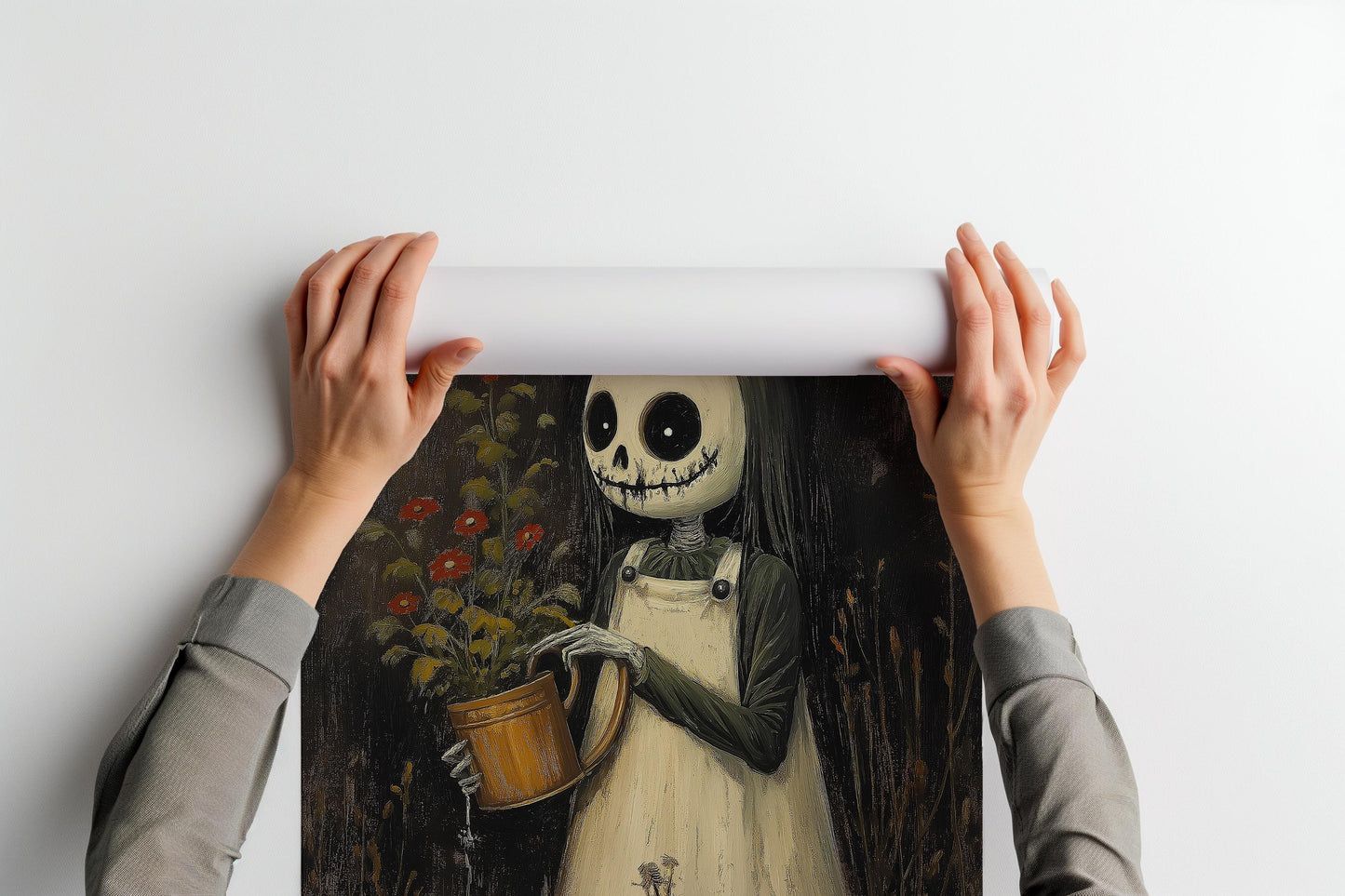Fall Zombie in the Garden PRINTABLE