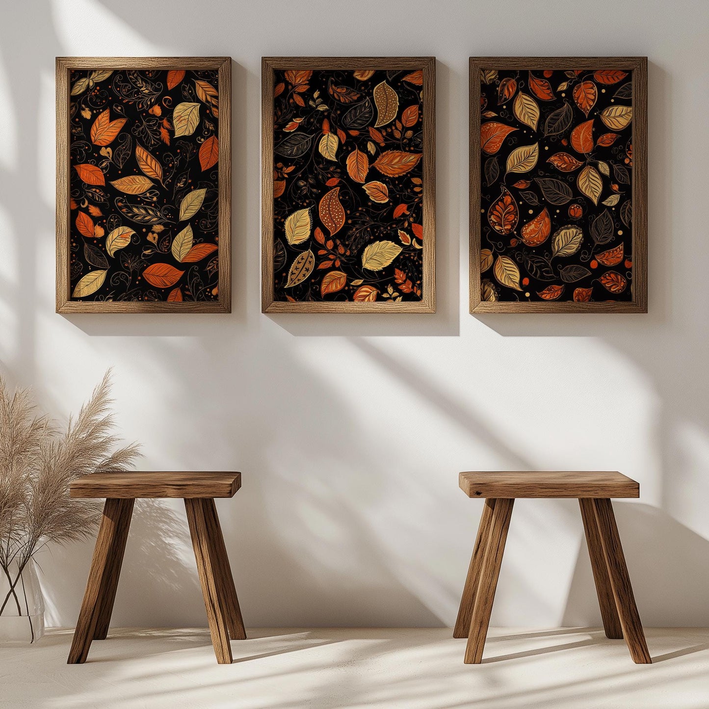 Triple Fall Foliage Painted PRINTABLE