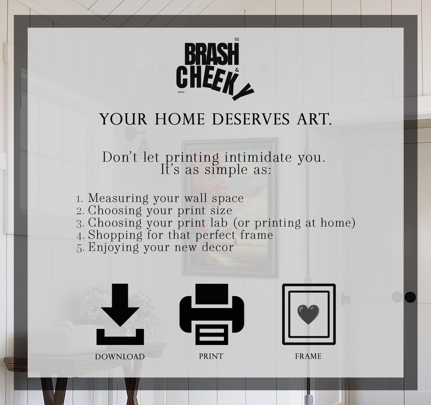 Chic PRINTABLE Wall Art Set