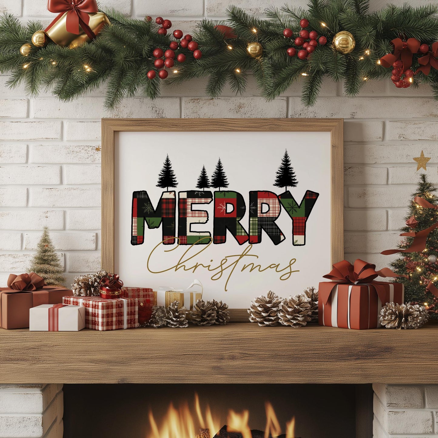 Merry Christmas Trees PRINTABLE