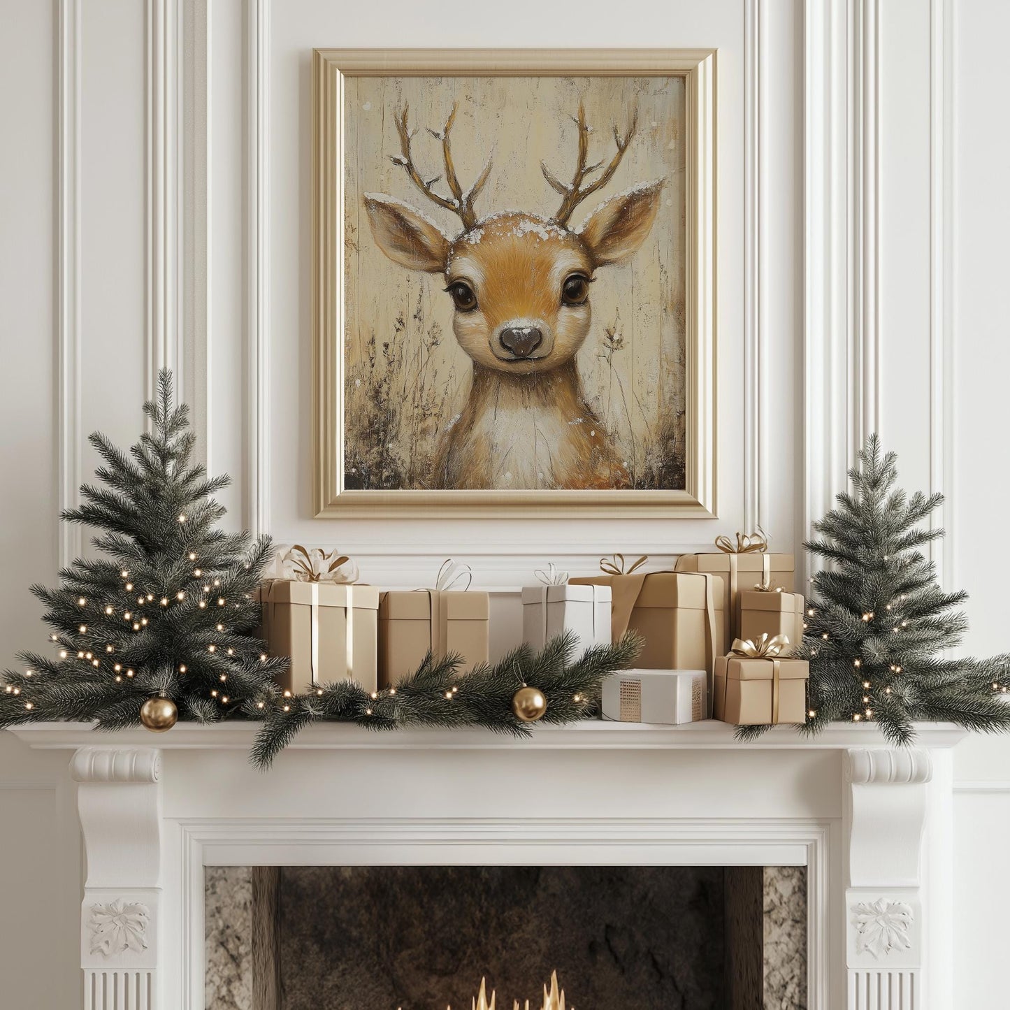 Rustic Baby Reindeer PRINTABLE