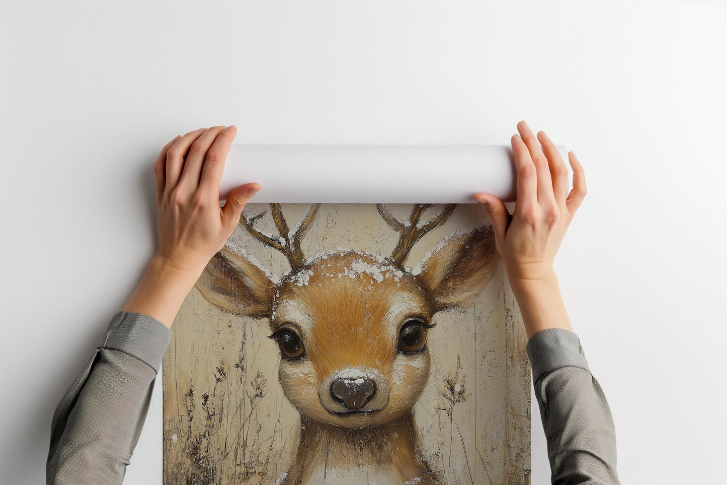 Rustic Baby Reindeer PRINTABLE