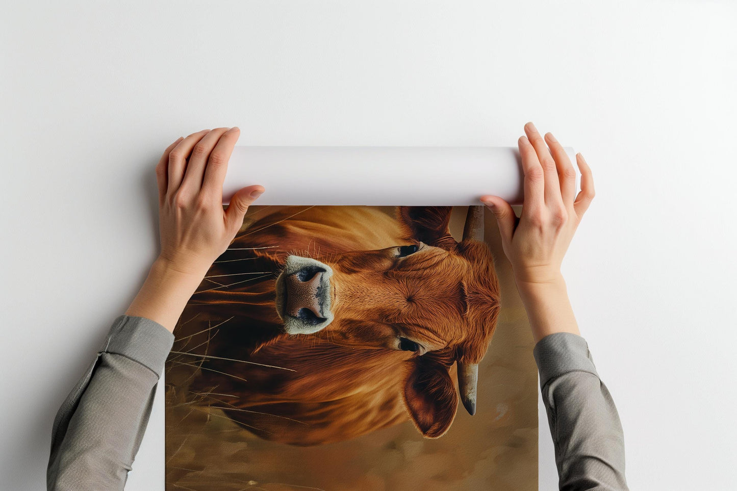 Painted Brown Cow PRINTABLE