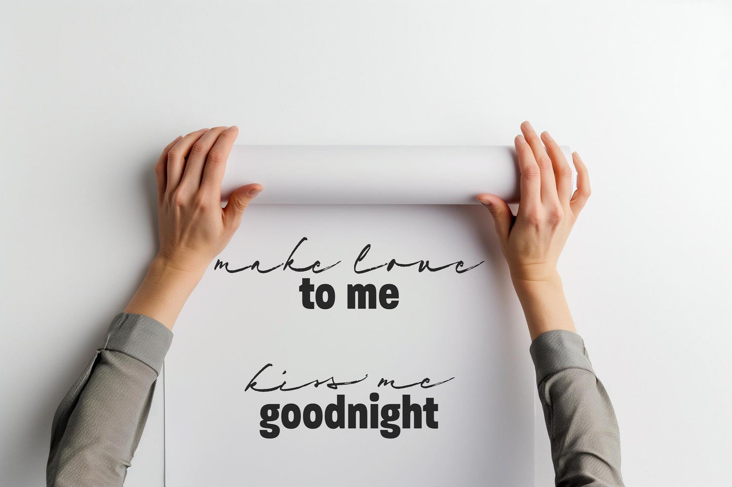 Take Me to Bed, Make Love to Me, Kiss Me Goodnight PRINTABLE