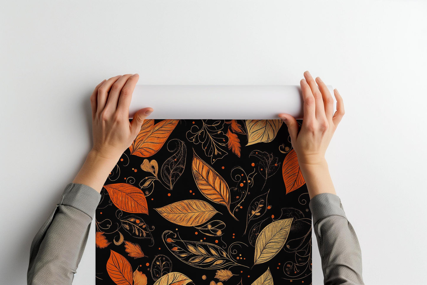 Triple Fall Foliage Painted PRINTABLE