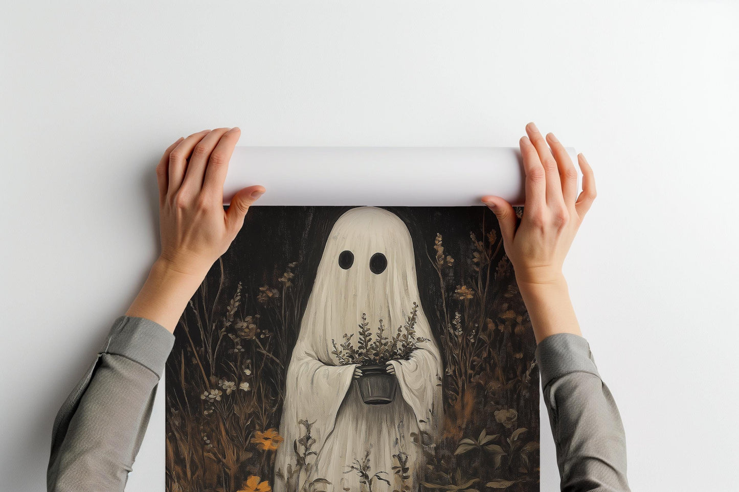 Fall Ghost in the Garden PRINTABLE