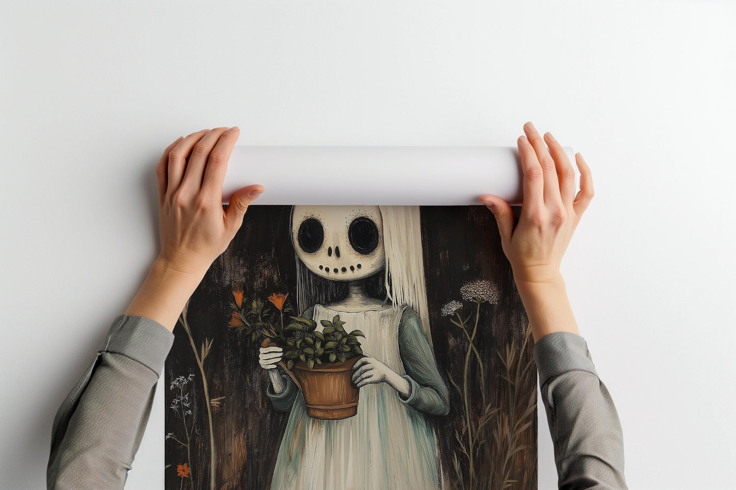 Fall Zombie in the Garden PRINTABLE