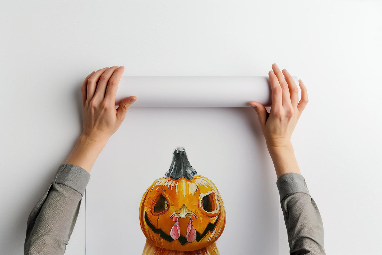 Chicken Pumpkin Head PRINTABLE