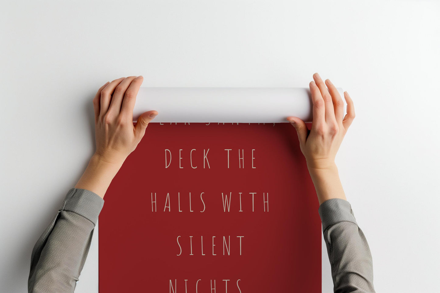Funny "Dear Santa, Deck the Halls with Silent Nights" PRINTABLE