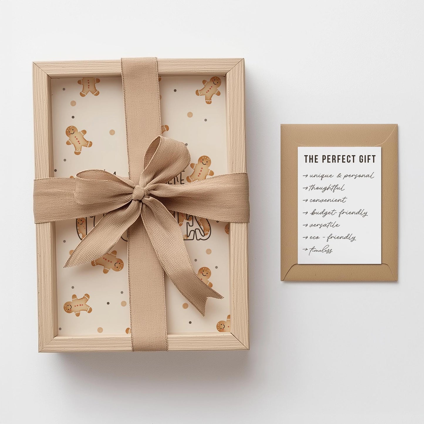 Funny "I'm Just Here for the Cookies" Gingerbread Man PRINTABLE