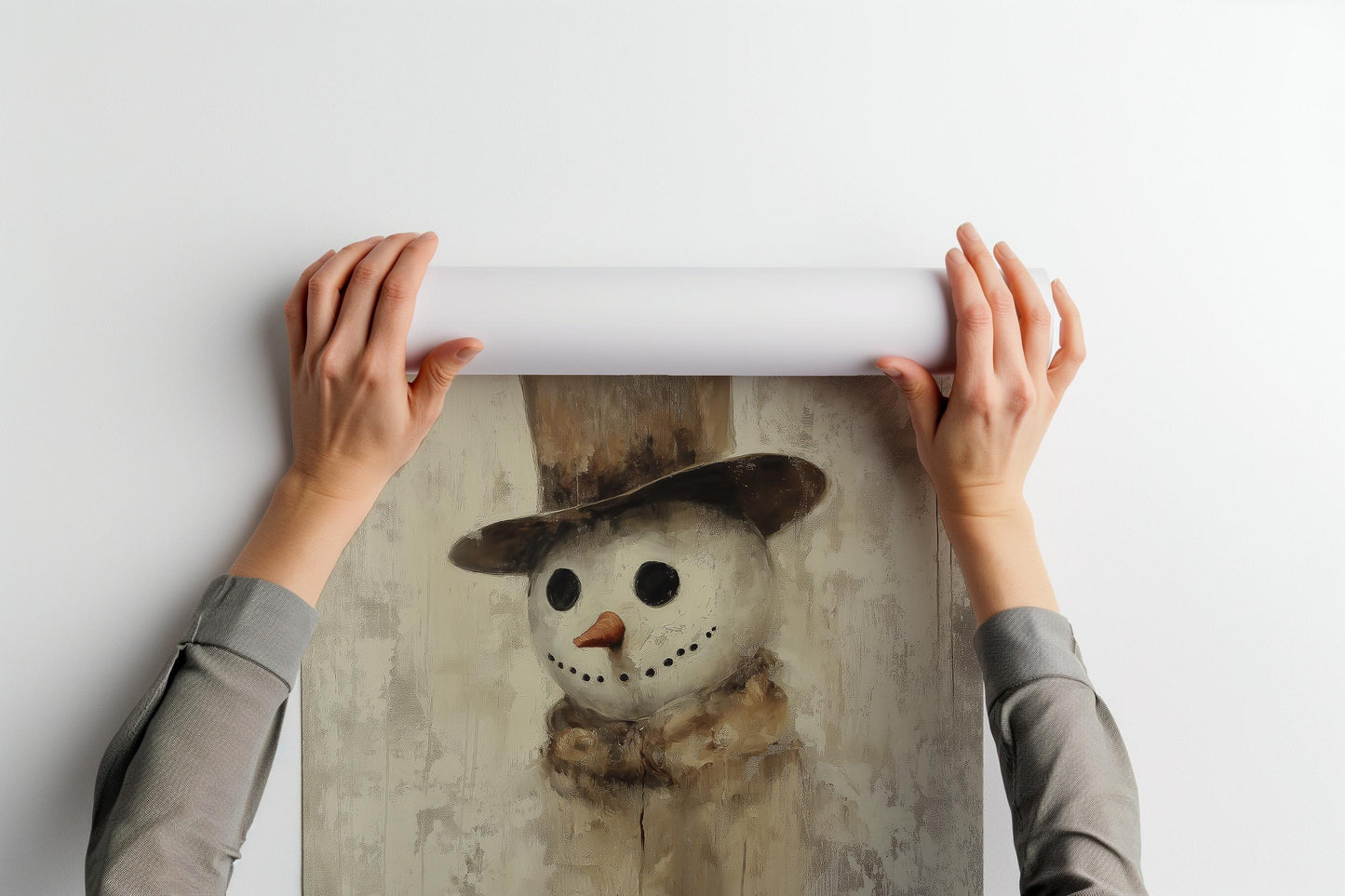 Dark Snowman PRINTABLE