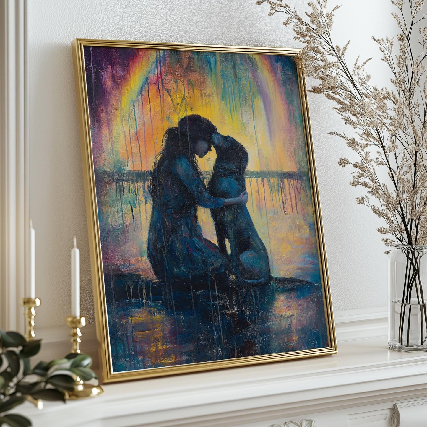 Rainbow Pet Loss Painting PRINTABLE