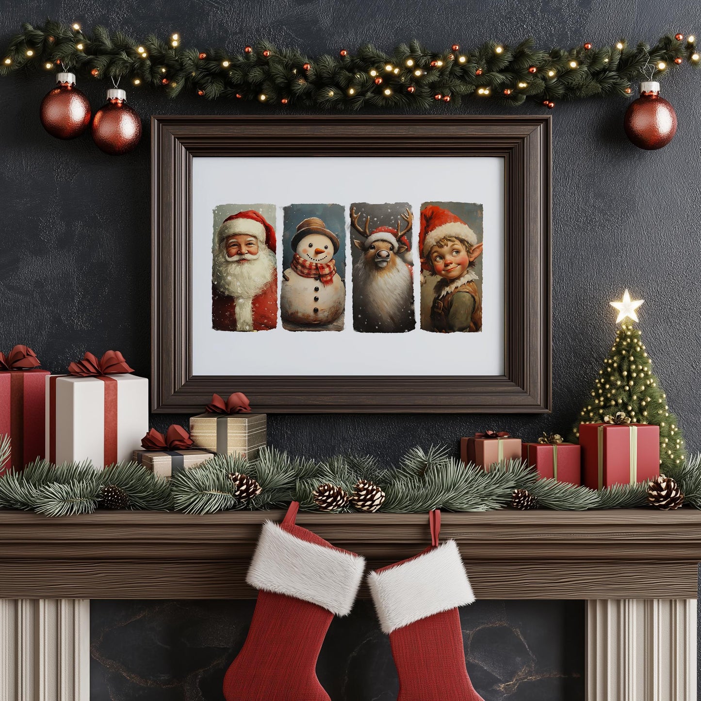 Christmas Spirit Squad Painting PRINTABLE