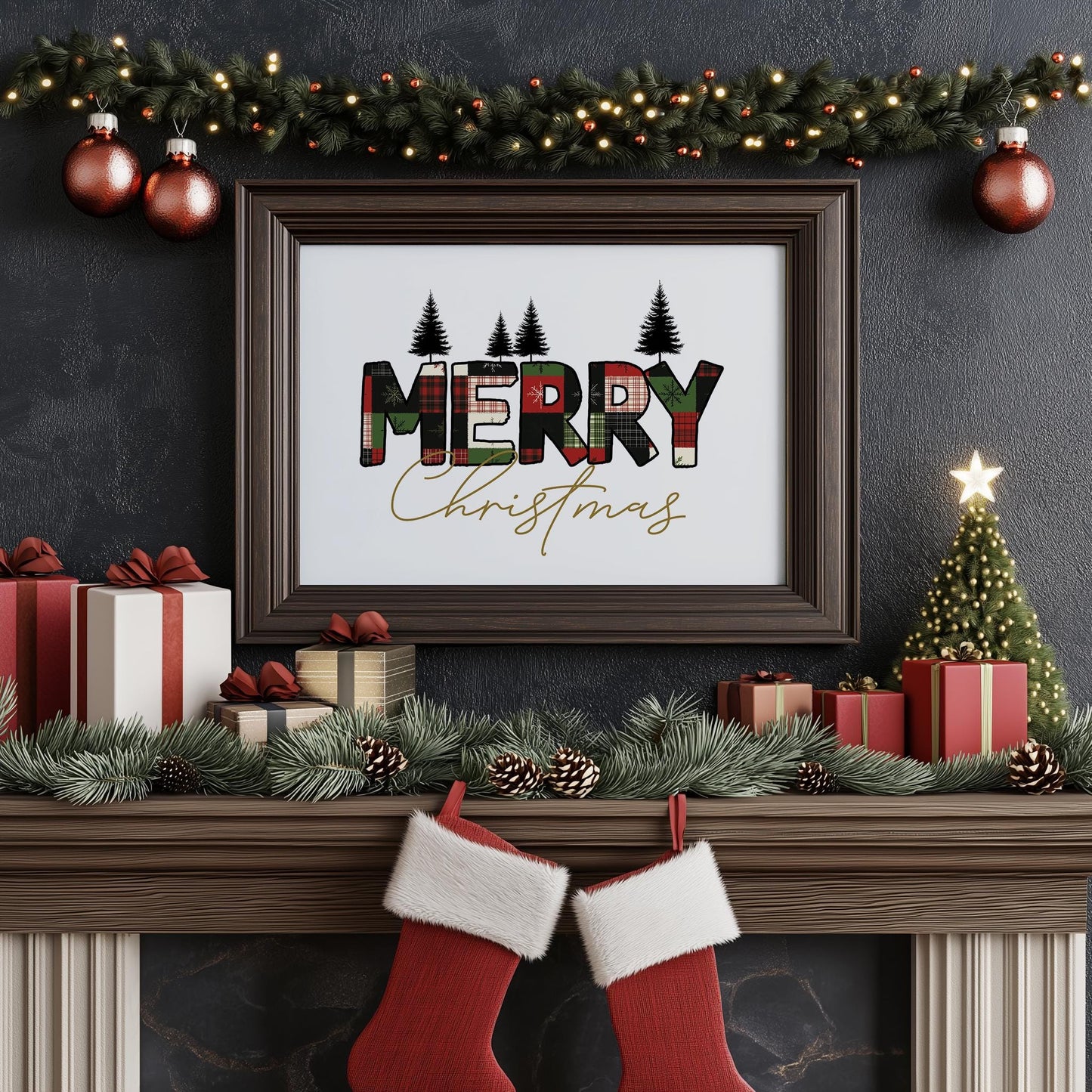Merry Christmas Trees PRINTABLE