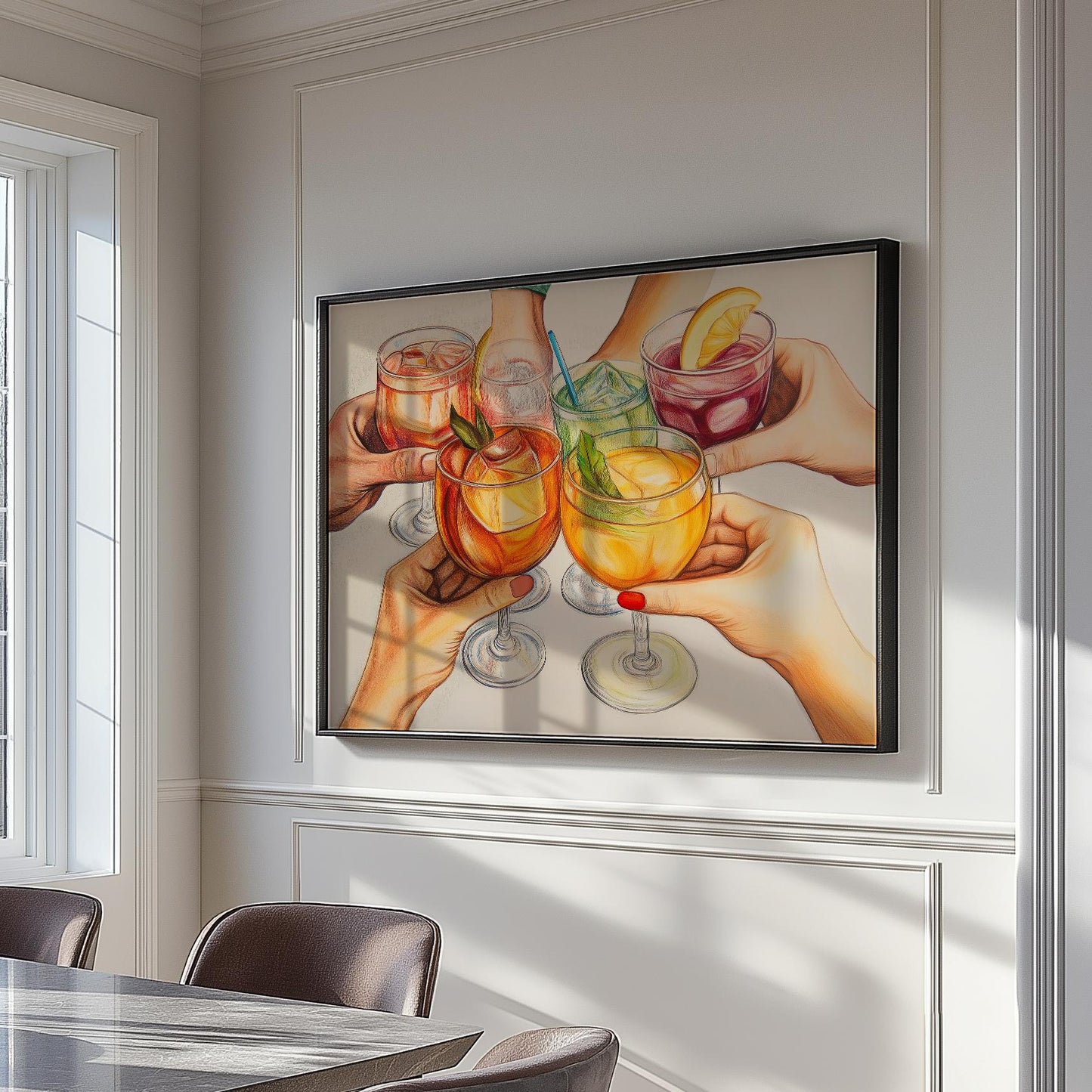 Seasonal Decor, Cheers wall art PRINTABLE