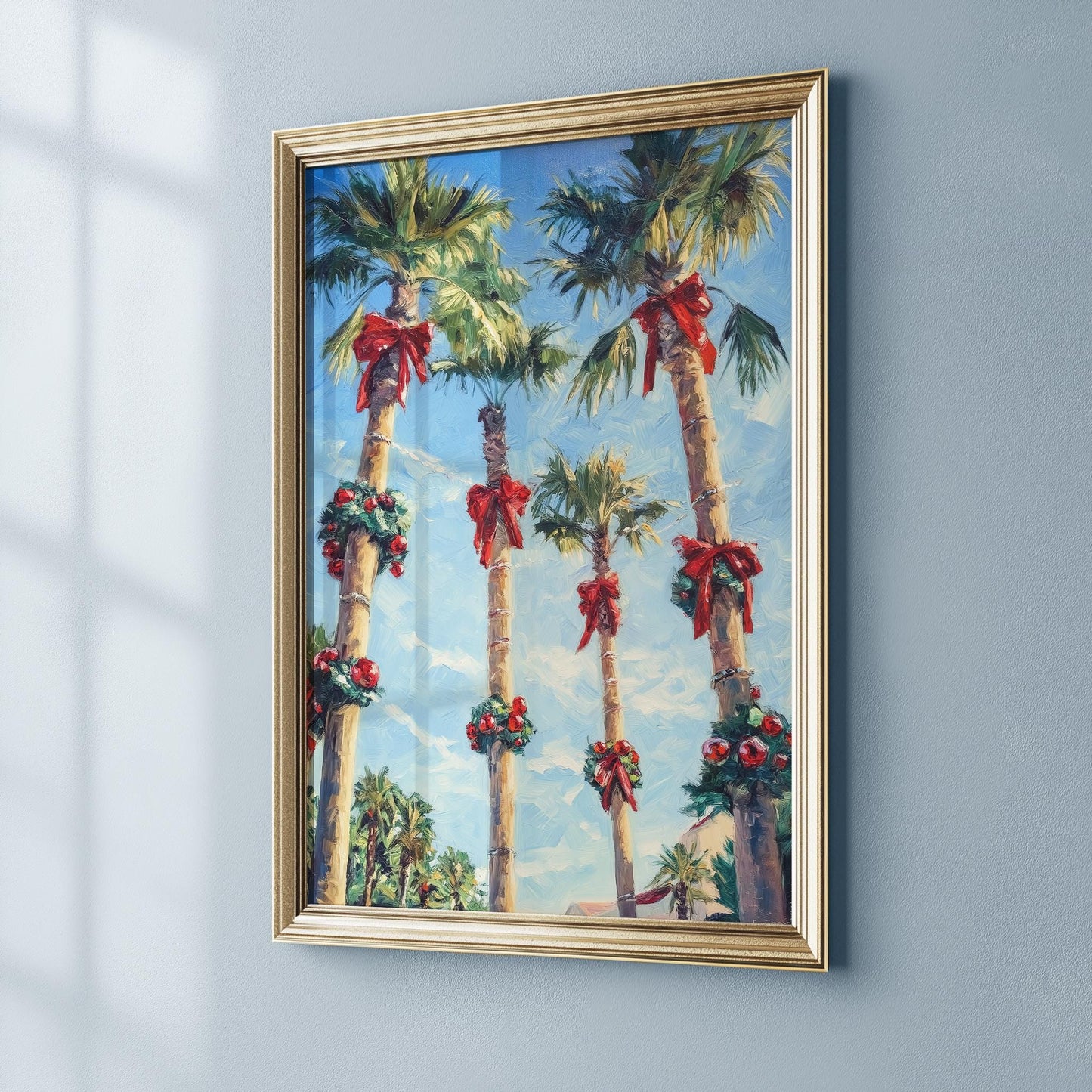 Festive Christmas Palm Trees PRINTABLE