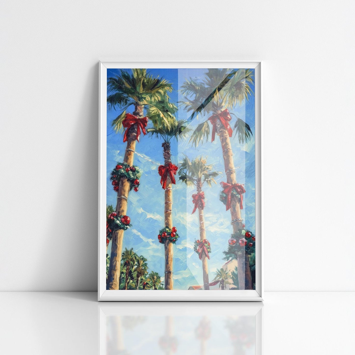 Festive Christmas Palm Trees PRINTABLE