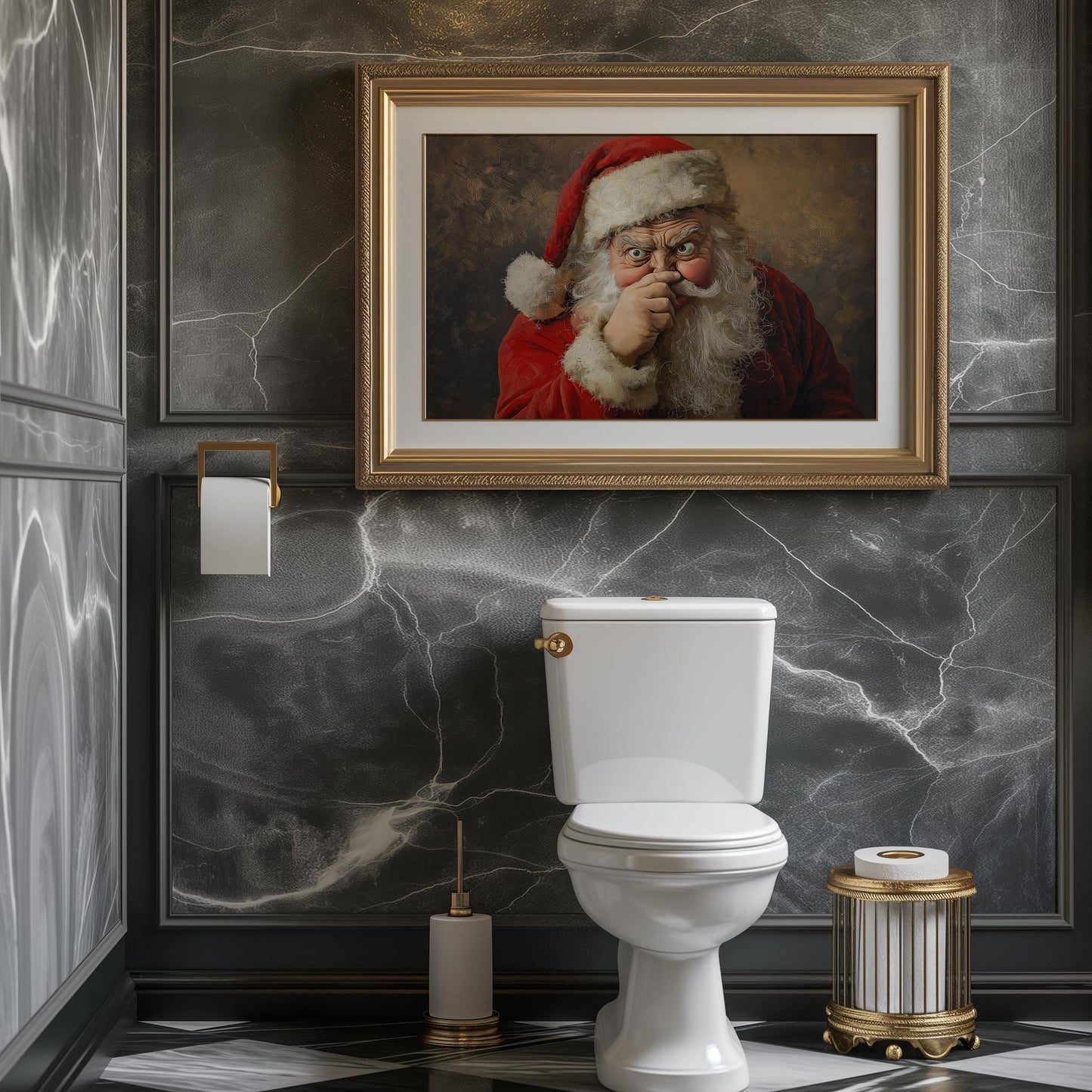 Grumpy Santa Bathroom PRINTABLE