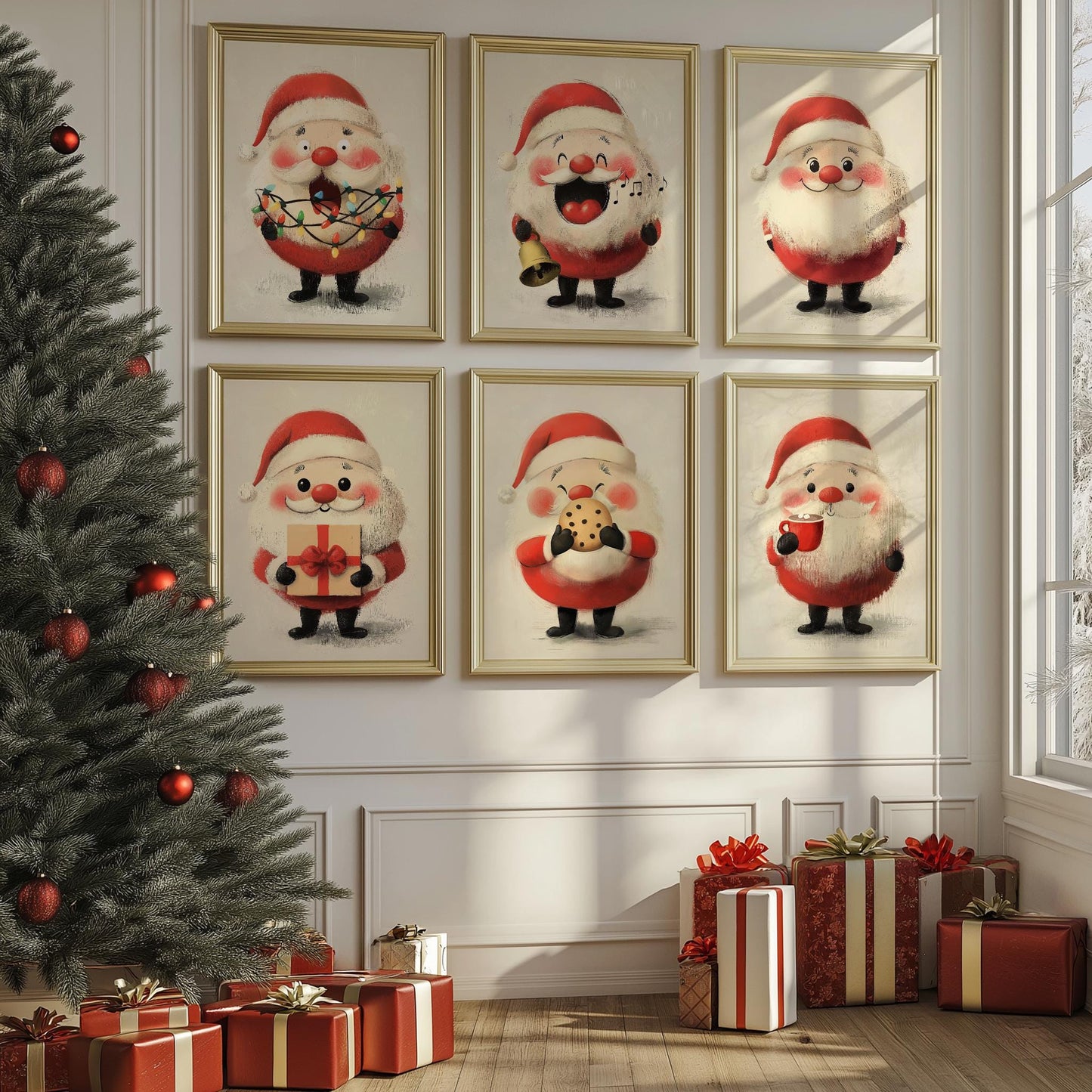 Santa Wall Art Mood Collage PRINTABLES