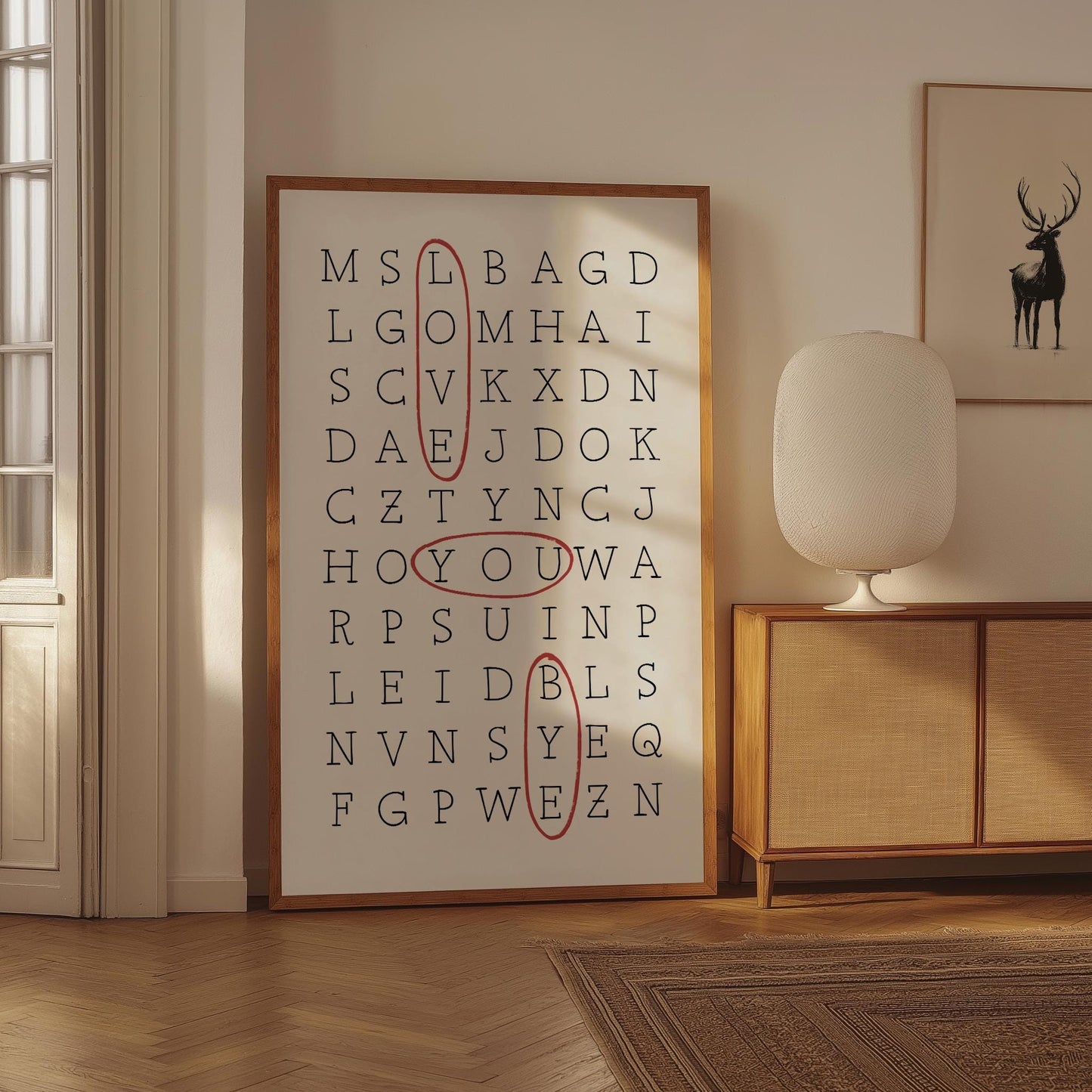 Love You Bye Crossword PRINTABLE