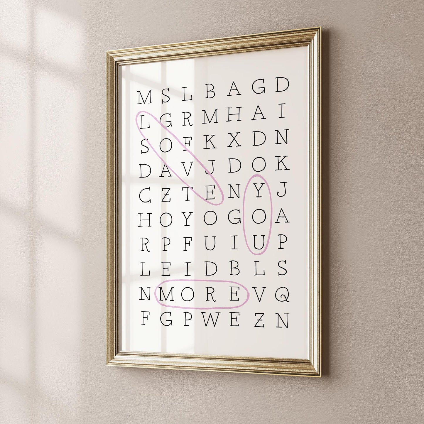 Love You More Crossword PRINTABLE
