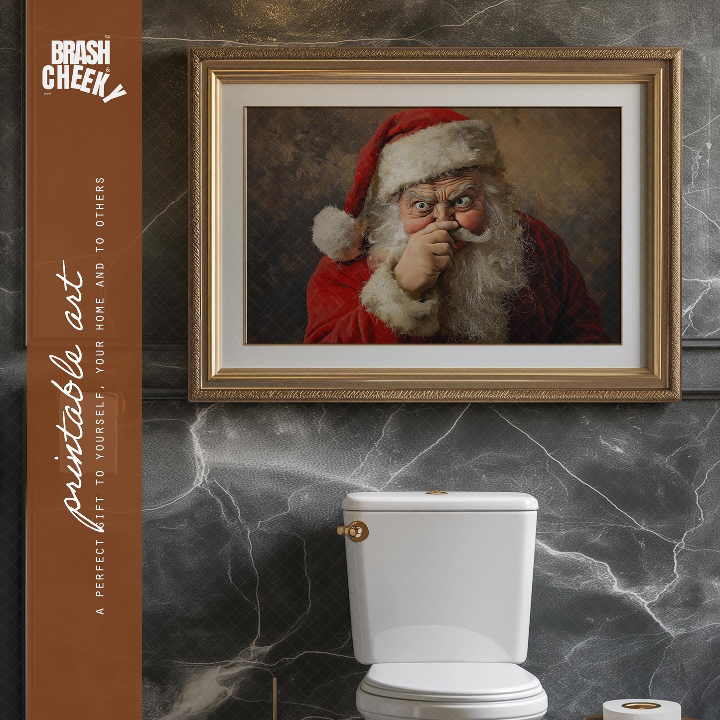 Grumpy Santa Bathroom PRINTABLE
