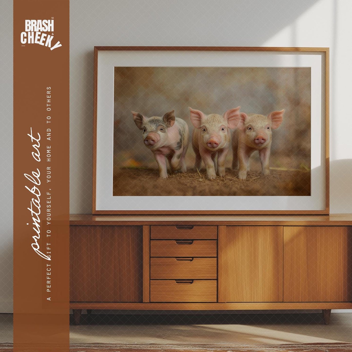 Three Piglets Painted PRINTABLE