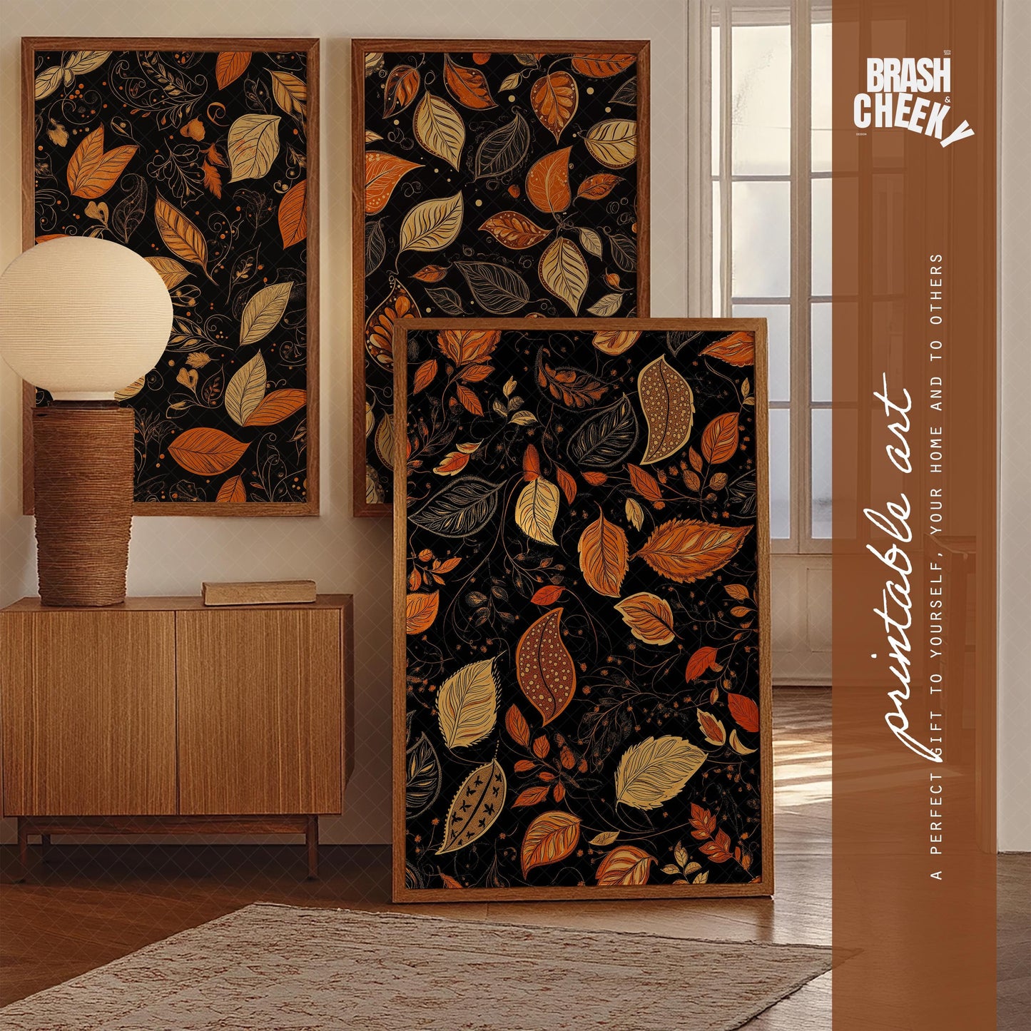 Triple Fall Foliage Painted PRINTABLE