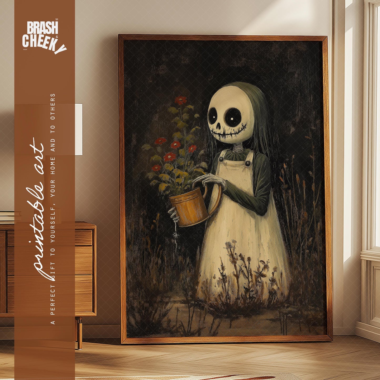 Fall Zombie in the Garden PRINTABLE